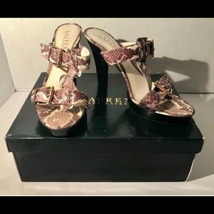 Ralph Lauren Women’s Safara 2 Ivory Heels Size 9 B